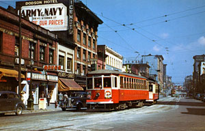 Rail car on Vancouver street